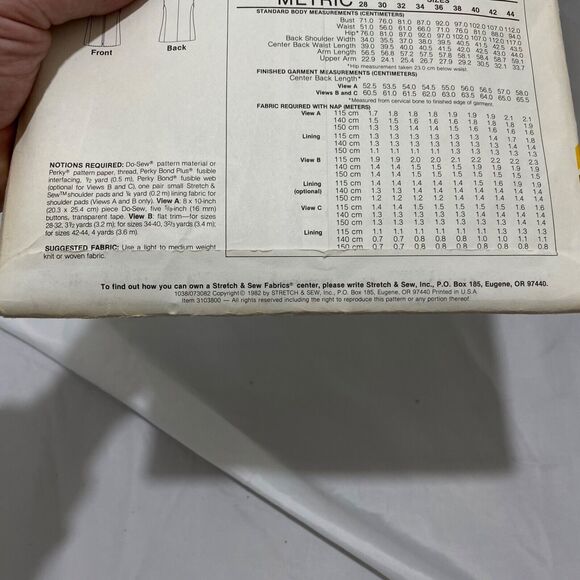 1982 Stretch and Sew Cardigan Jackets And Vests Design Patterns by Ann Person - Picture 9 of 9